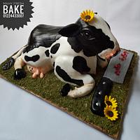 3d cow cake