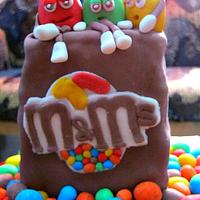M&M cake