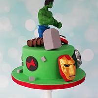 Avengers Hulk Cake