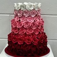 Wedding ombre roses