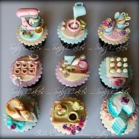 Baking theme cupcakes 