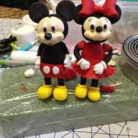Mickey & Minnie  Roller Coaster Cake