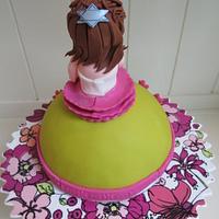 Bat Mitzvah girl cake topper