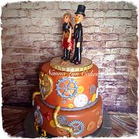 Steampunk wedding cake