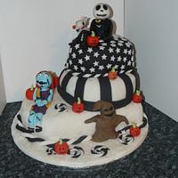 Nightmare before Christmas Cake and Cupcakes