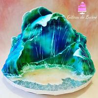 "Waves of ocean" 3D cake 