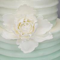 Ombré mint wedding cake