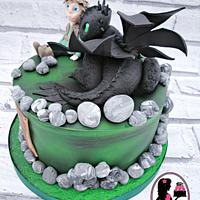 How to Train your Dragon Themed Cake