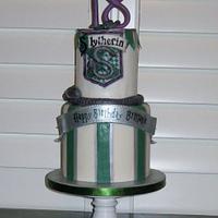 Slytherin birthday cake
