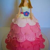 Ombre Princess Cake