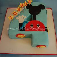 Mickey Mouse clubhouse number cake
