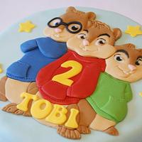 Alvin and the Chipmunks cake