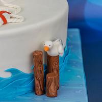 70th Sailing Birthday Cake