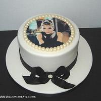 Audrey Hepburn Inspired Cake
