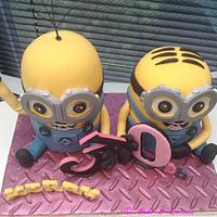 Minions 30th birthday cake