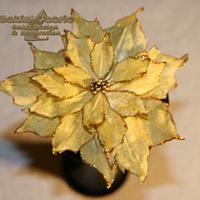 2014 Xmas Gold Poinsettia