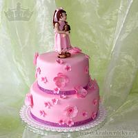Pink cake for little Sandra