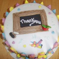 Teachers Thank You Cake.