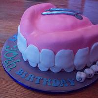 SMILE! Teeth Birthday cake