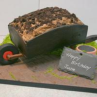 Wheelbarrow Cake