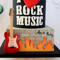 Rock Music Cake - Music Around the World - Cake Notes Collaboration