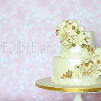 "Gleaming Light"- Two Tier Wedding Cake