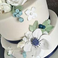Blue Floral Wedding