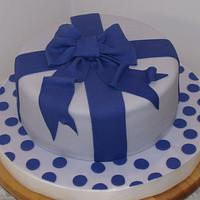 Polka Dots Gift Cake