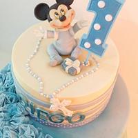 Baby mickey mouse  cake