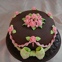 Ribbon Rose cake