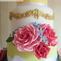 Summertime Birdcage Wedding Cake