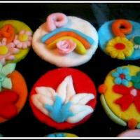 apple's flower cupcakes