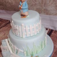 Peter rabbit christening cake :)