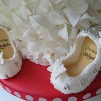 Cinderella wedding shower cake