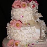 Spring flowers cake