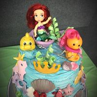 Little Mermaid Baby Shower Cake Cake By Cakes By Rian Cakesdecor