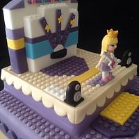 Lego star stage cake