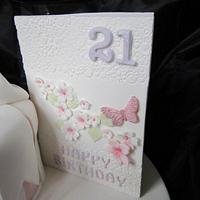 Giftbox & birthday card cake