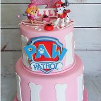 Paw Patrol cake for a girl
