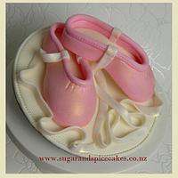 Ballet Slippers Fondant Cake Topper