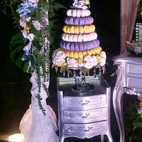 Wedding Cake Blue Silver