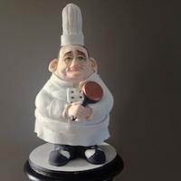 Sculpted Fat Chef Cake