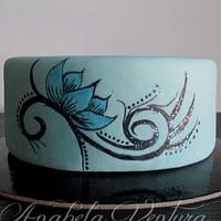 Blue Inked Cake