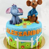 Cake friends of Winnie the Pooh: Roo and Effy