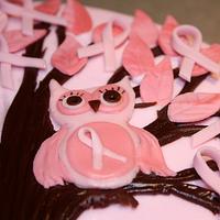 Save the Hooters Breast Cancer Awareness Cake