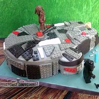 Millennium Falcon Lego Cake 