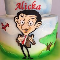 Mr.Bean birthday cake 