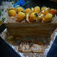 Mango box cake.....