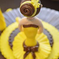 Ballerina cake topper