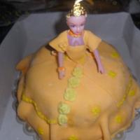 Lady in Orage Doll Cake